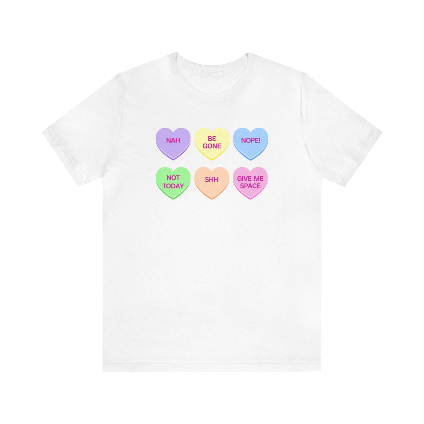 Funny Conversation Heart Unisex Jersey Short Sleeve Tee