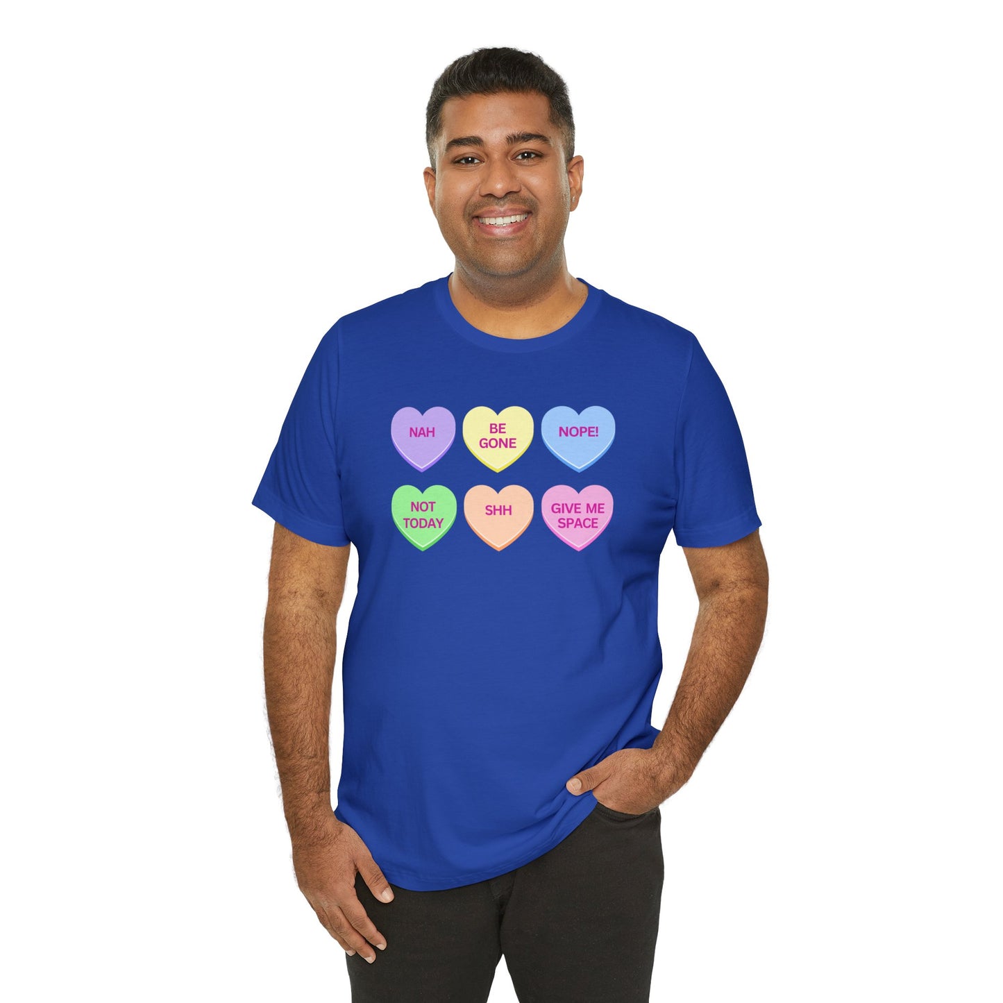 Funny Conversation Heart Unisex Jersey Short Sleeve Tee