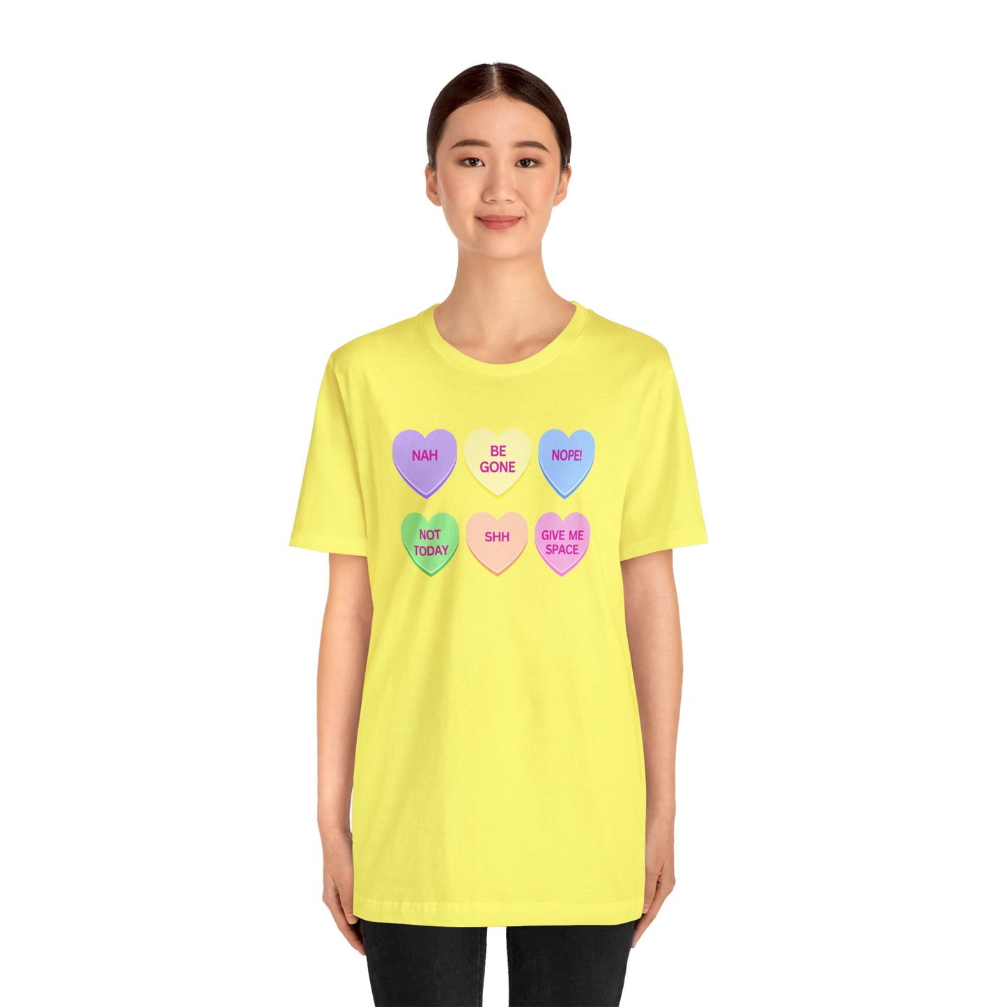 Funny Conversation Heart Unisex Jersey Short Sleeve Tee