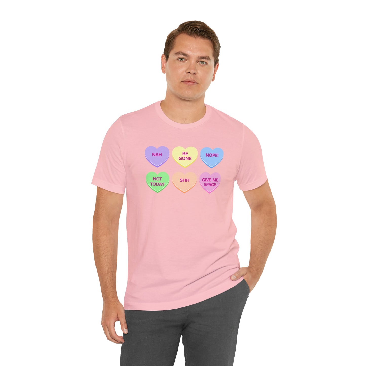 Funny Conversation Heart Unisex Jersey Short Sleeve Tee