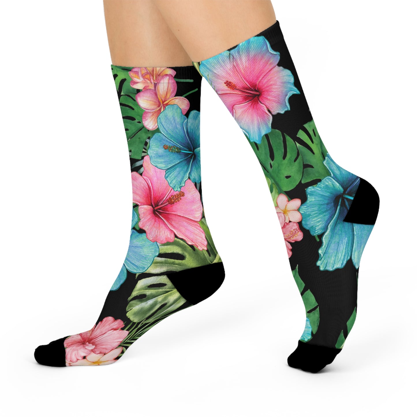 Tropical Cushioned Crew Socks