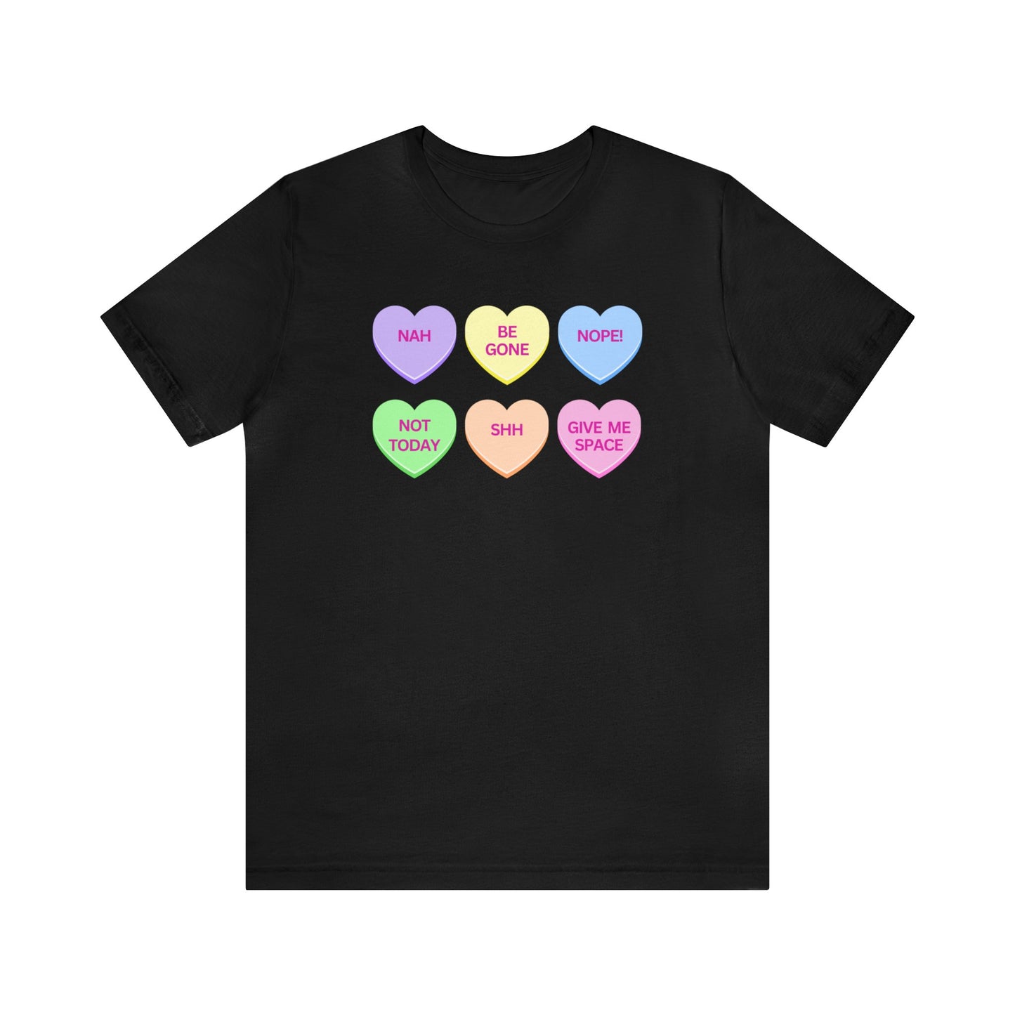 Funny Conversation Heart Unisex Jersey Short Sleeve Tee