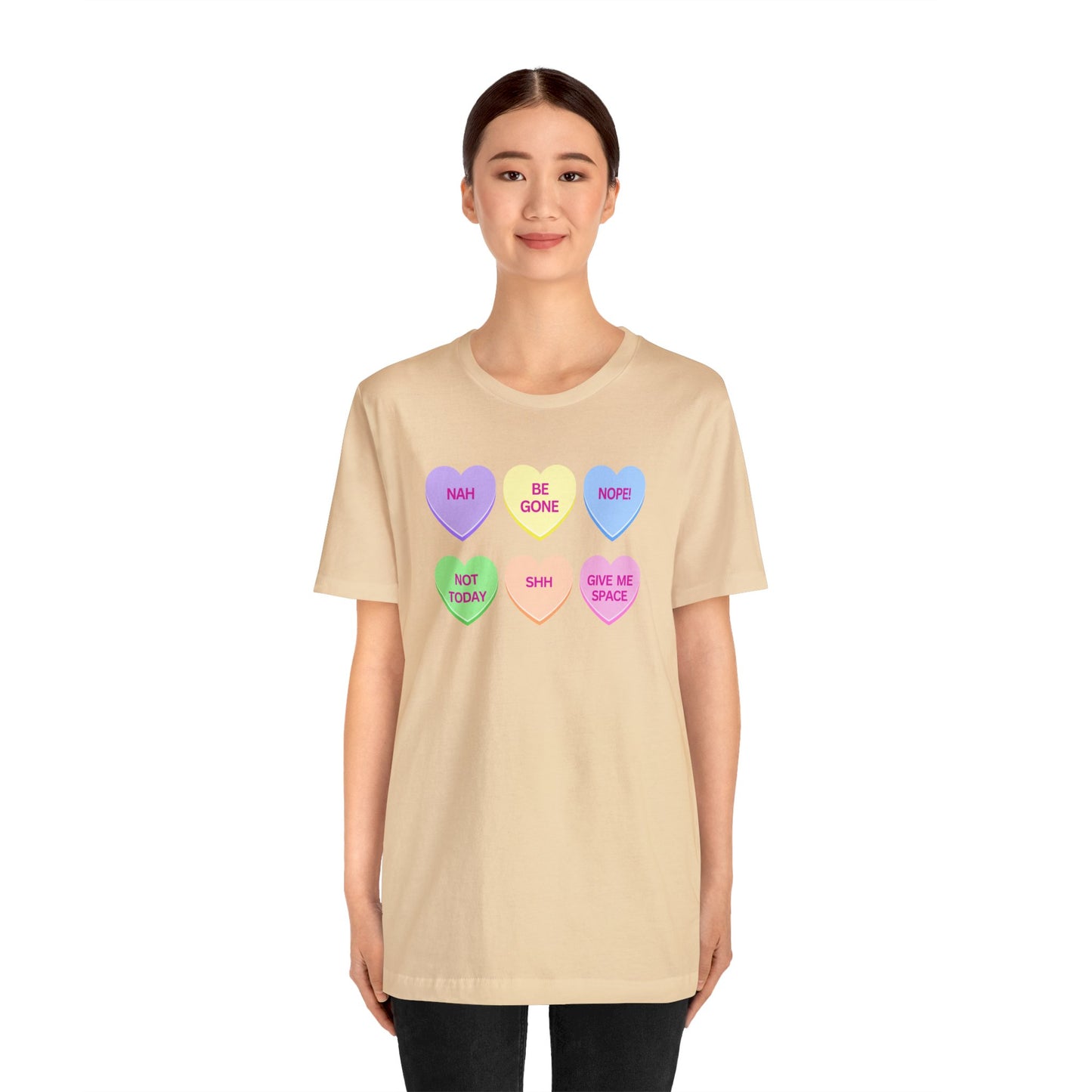 Funny Conversation Heart Unisex Jersey Short Sleeve Tee
