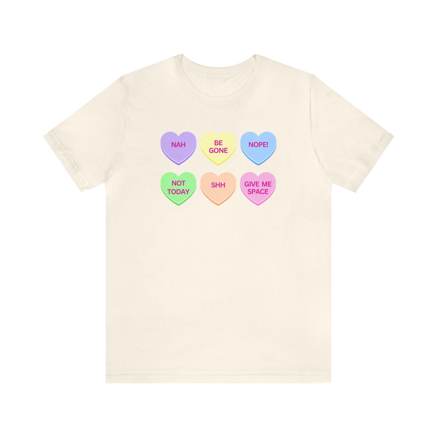 Funny Conversation Heart Unisex Jersey Short Sleeve Tee