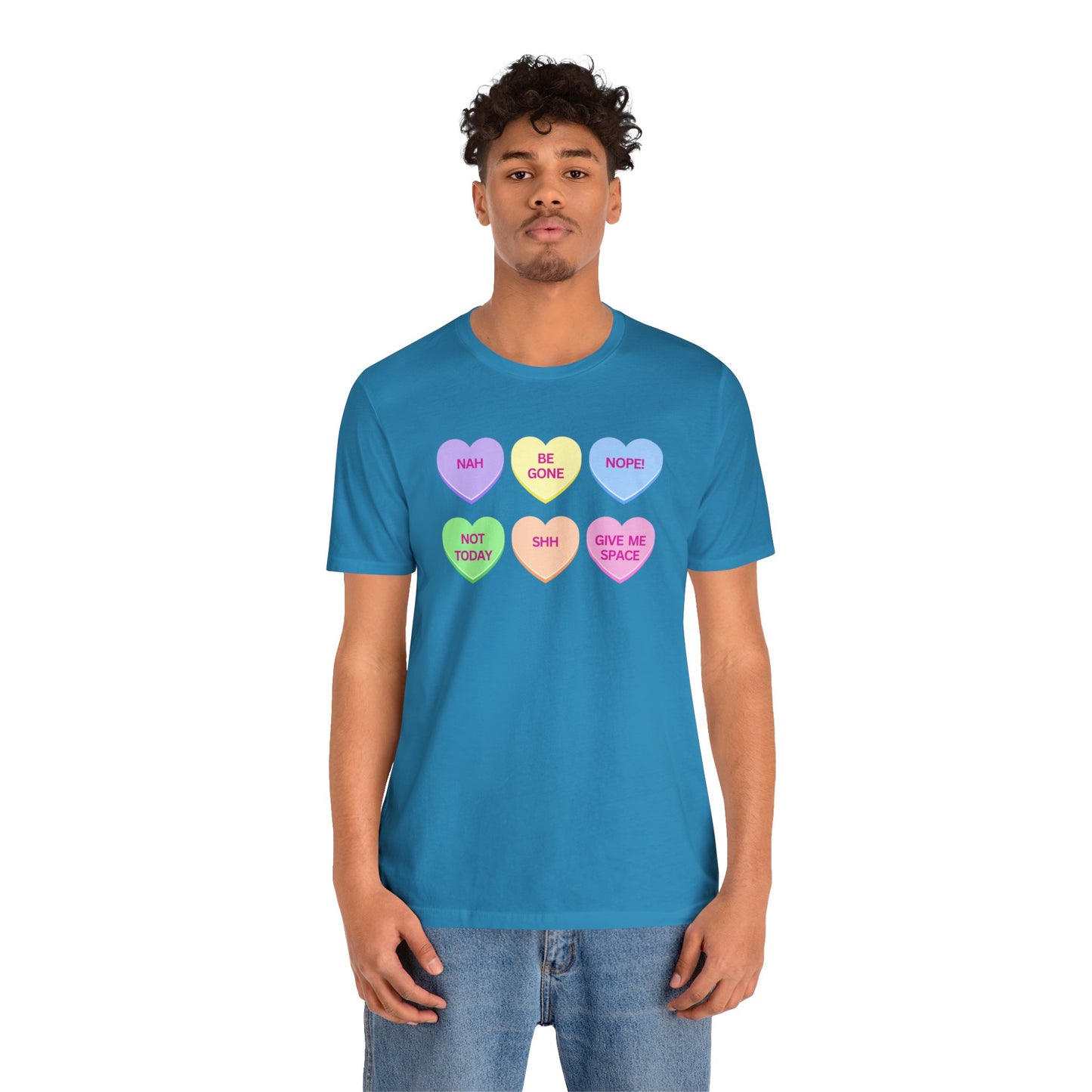 Funny Conversation Heart Unisex Jersey Short Sleeve Tee