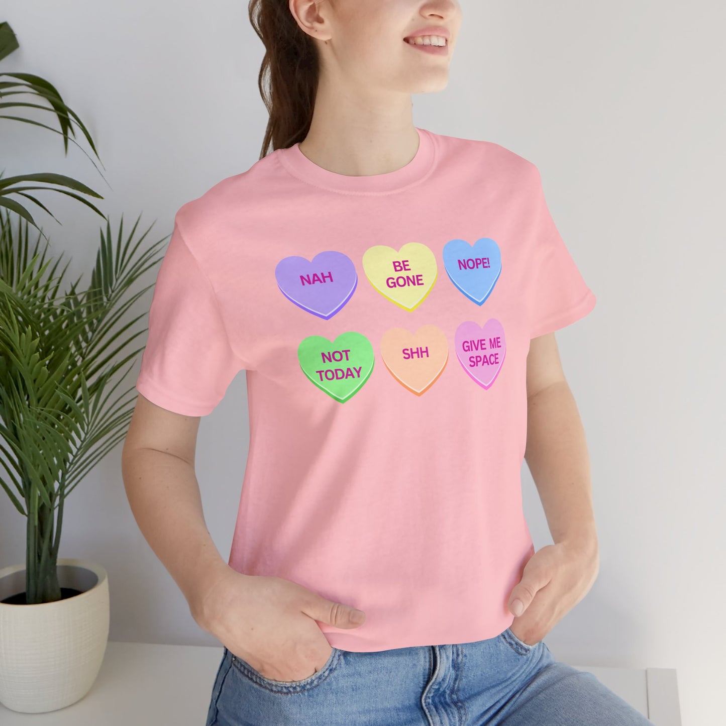 Funny Conversation Heart Unisex Jersey Short Sleeve Tee