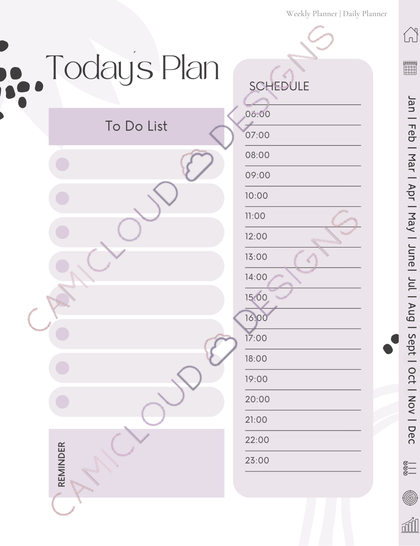 Self Care Planner