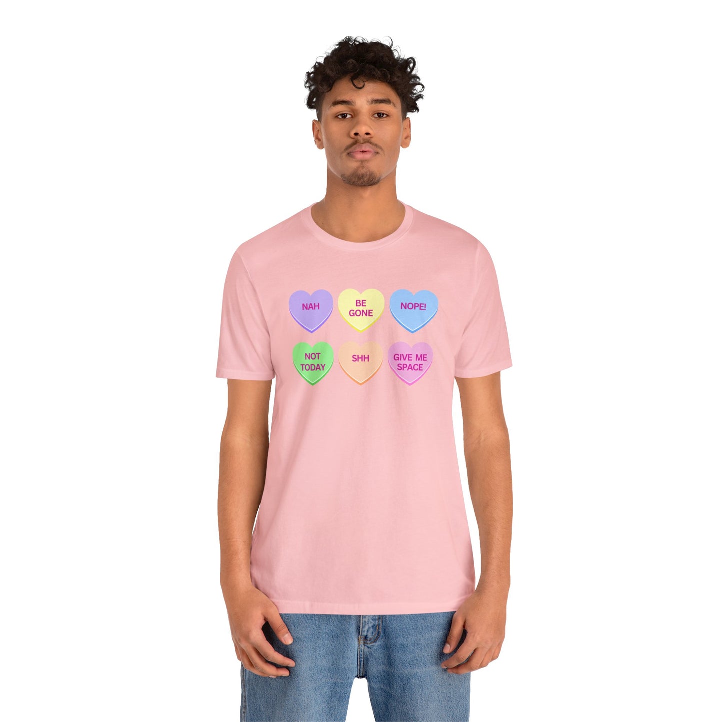 Funny Conversation Heart Unisex Jersey Short Sleeve Tee