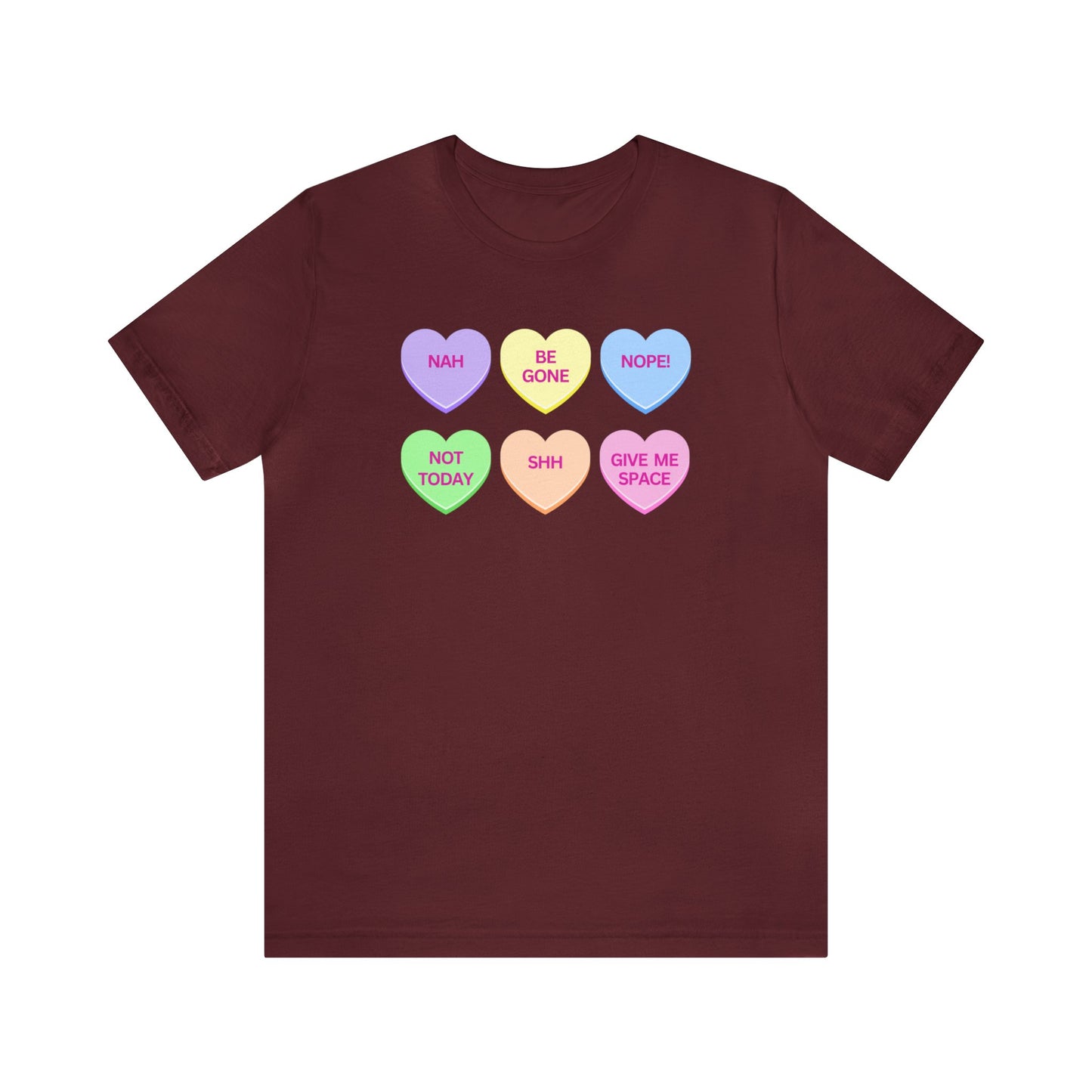 Funny Conversation Heart Unisex Jersey Short Sleeve Tee