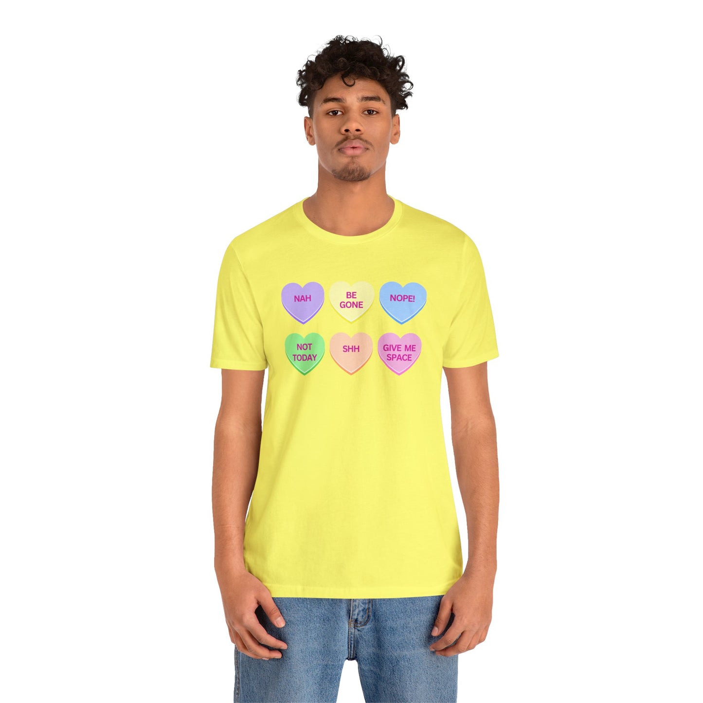 Funny Conversation Heart Unisex Jersey Short Sleeve Tee