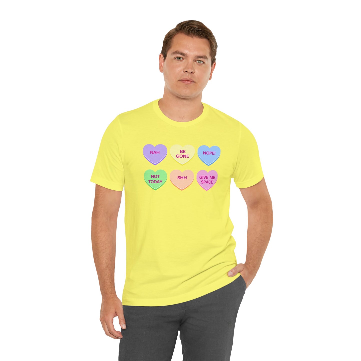 Funny Conversation Heart Unisex Jersey Short Sleeve Tee