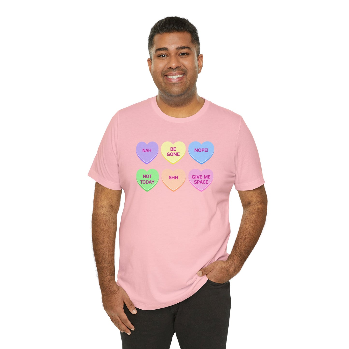 Funny Conversation Heart Unisex Jersey Short Sleeve Tee