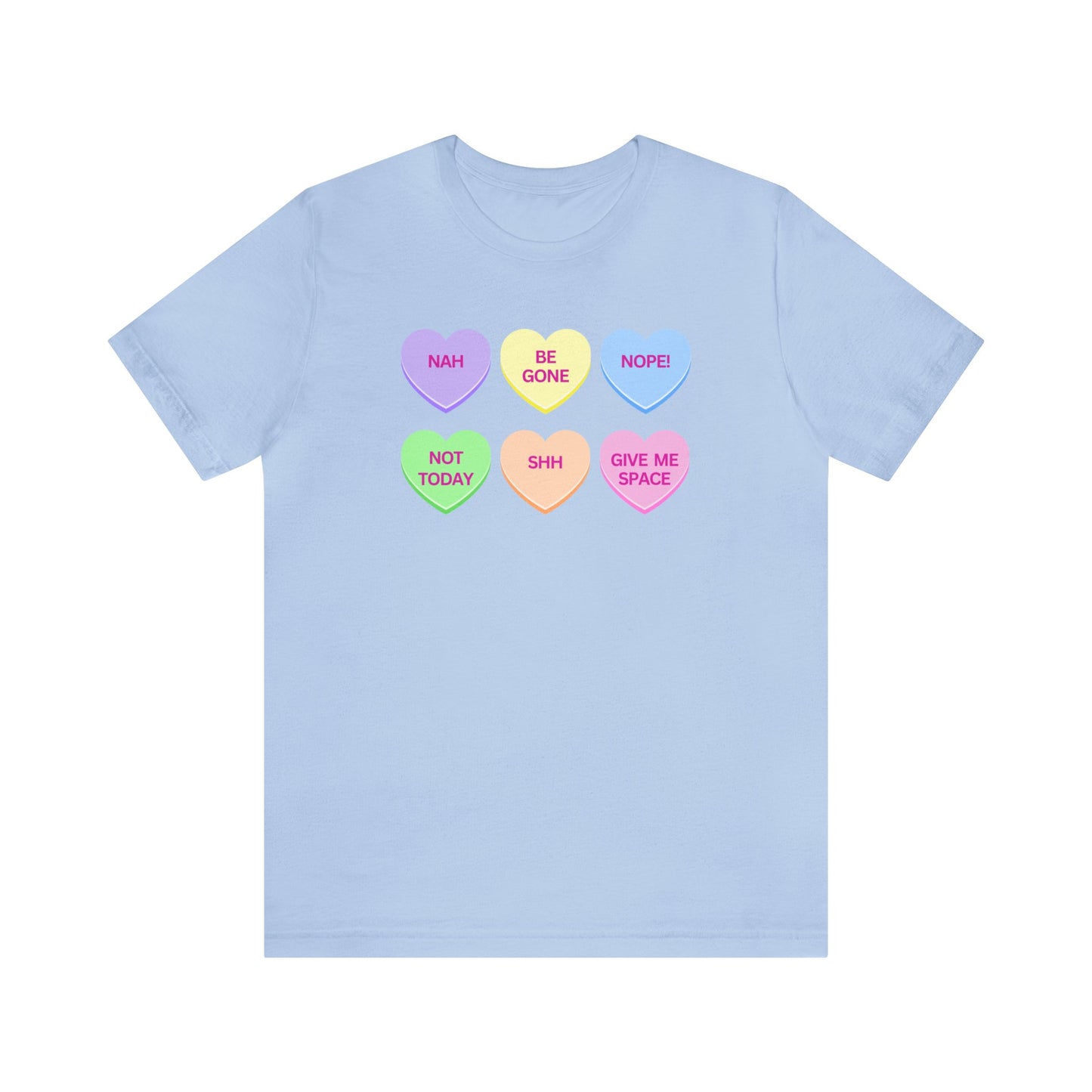 Funny Conversation Heart Unisex Jersey Short Sleeve Tee