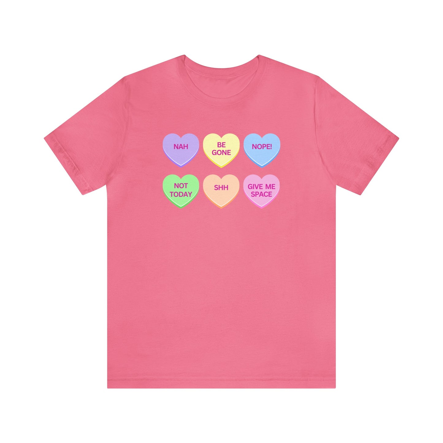 Funny Conversation Heart Unisex Jersey Short Sleeve Tee