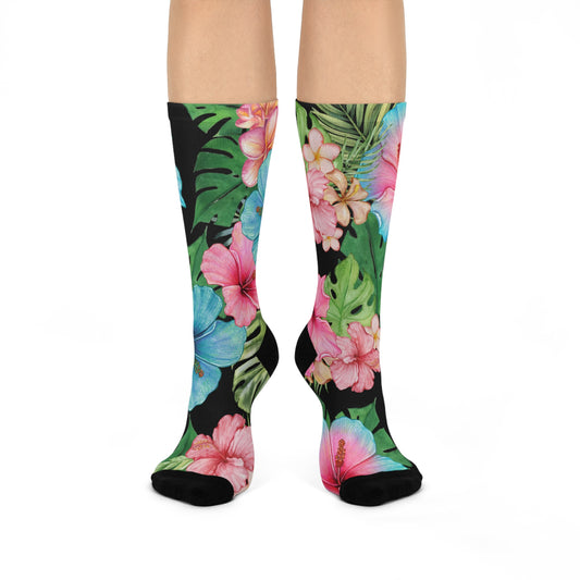 Tropical Cushioned Crew Socks