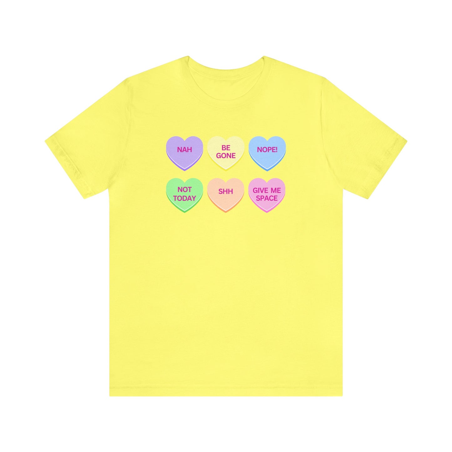Funny Conversation Heart Unisex Jersey Short Sleeve Tee