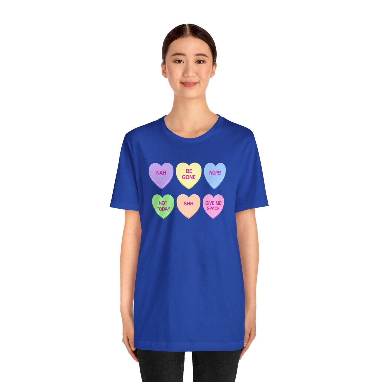 Funny Conversation Heart Unisex Jersey Short Sleeve Tee