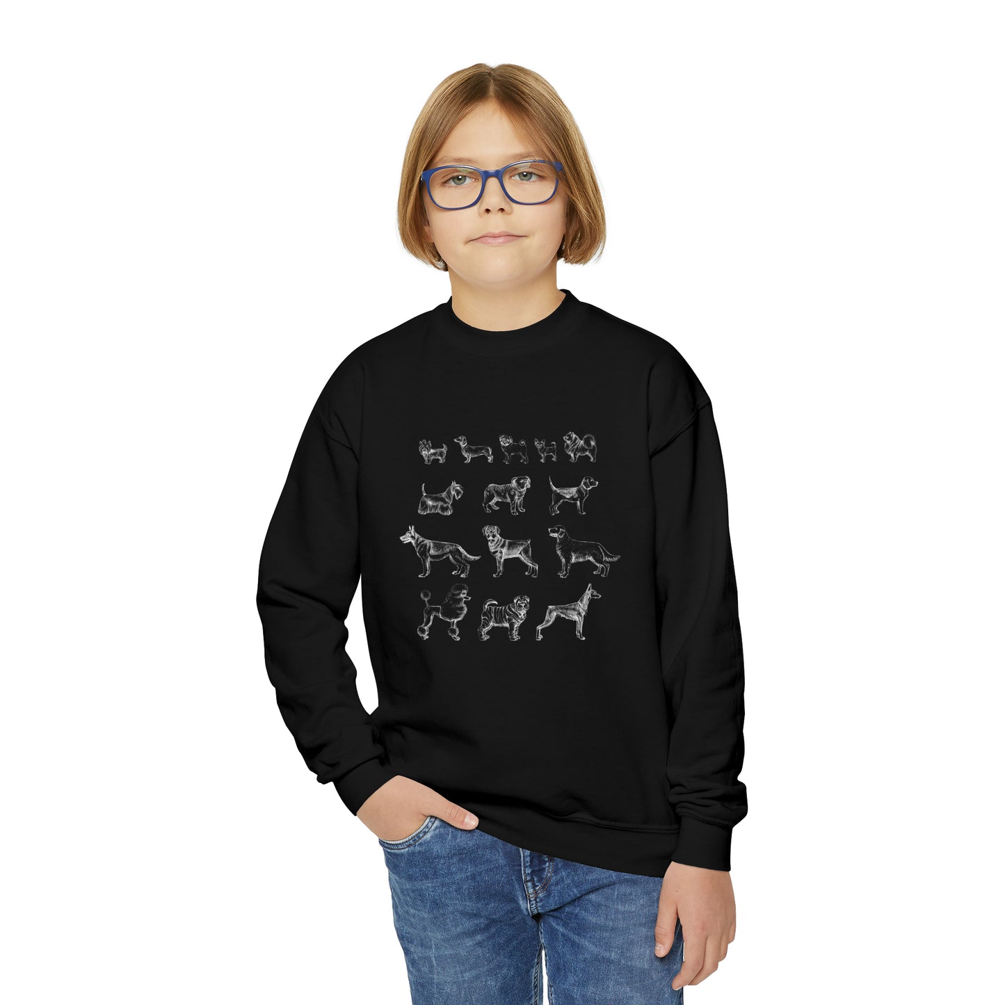 All The Dogs Youth Crewneck Sweatshirt