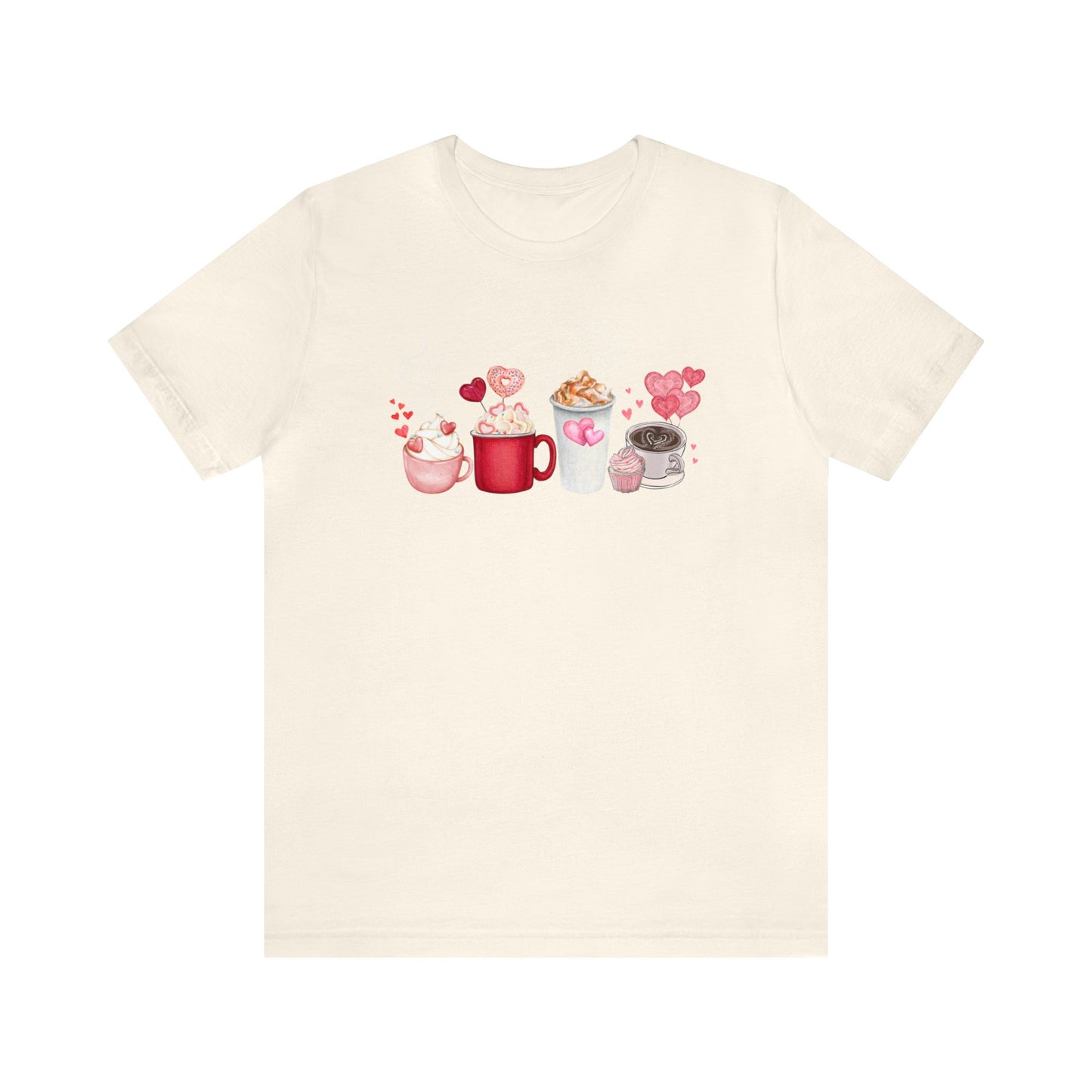 Valentines Coffee Unisex Short Sleeve Tee