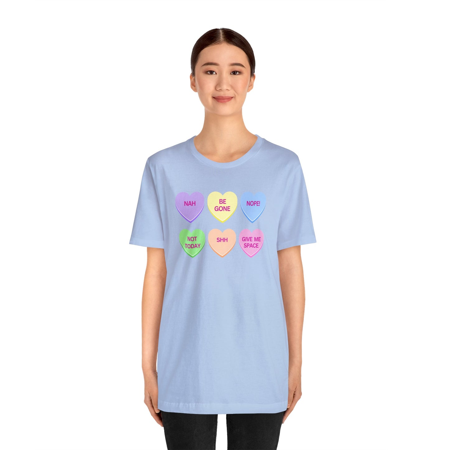 Funny Conversation Heart Unisex Jersey Short Sleeve Tee