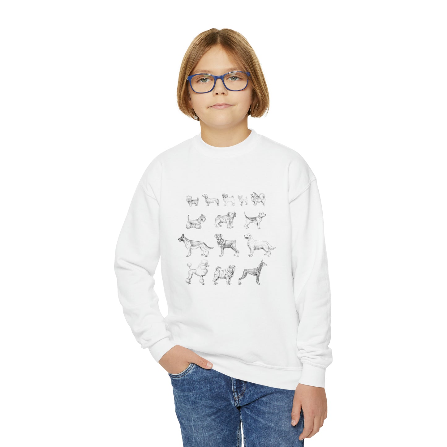 All The Dogs Youth Crewneck Sweatshirt