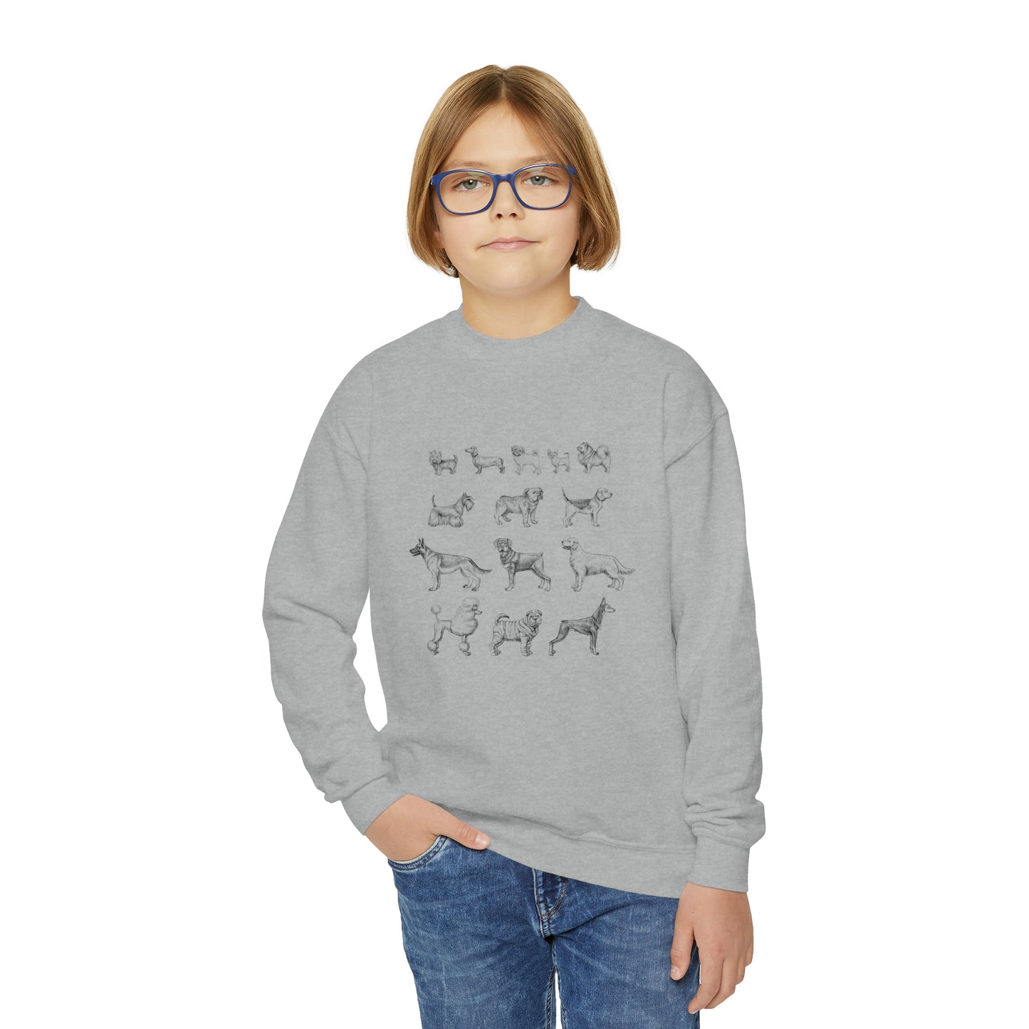 All The Dogs Youth Crewneck Sweatshirt