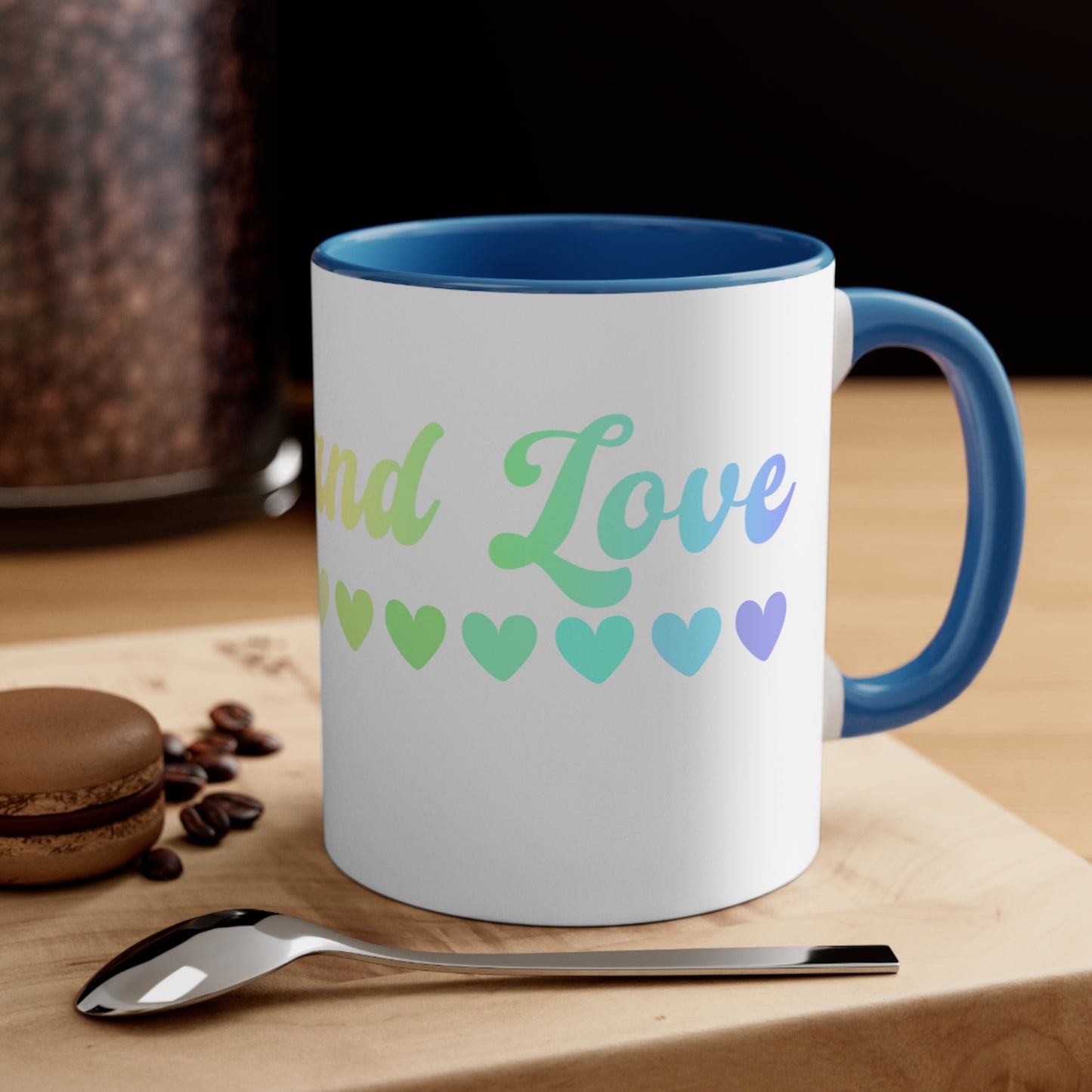 Peace and Love Coffee Mug, 11oz