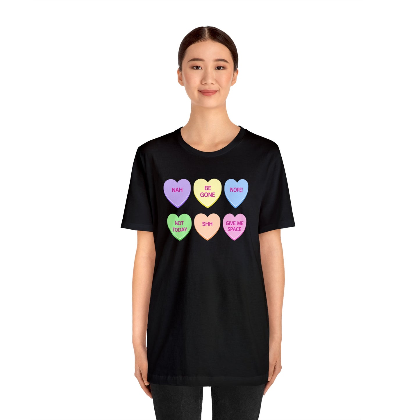 Funny Conversation Heart Unisex Jersey Short Sleeve Tee