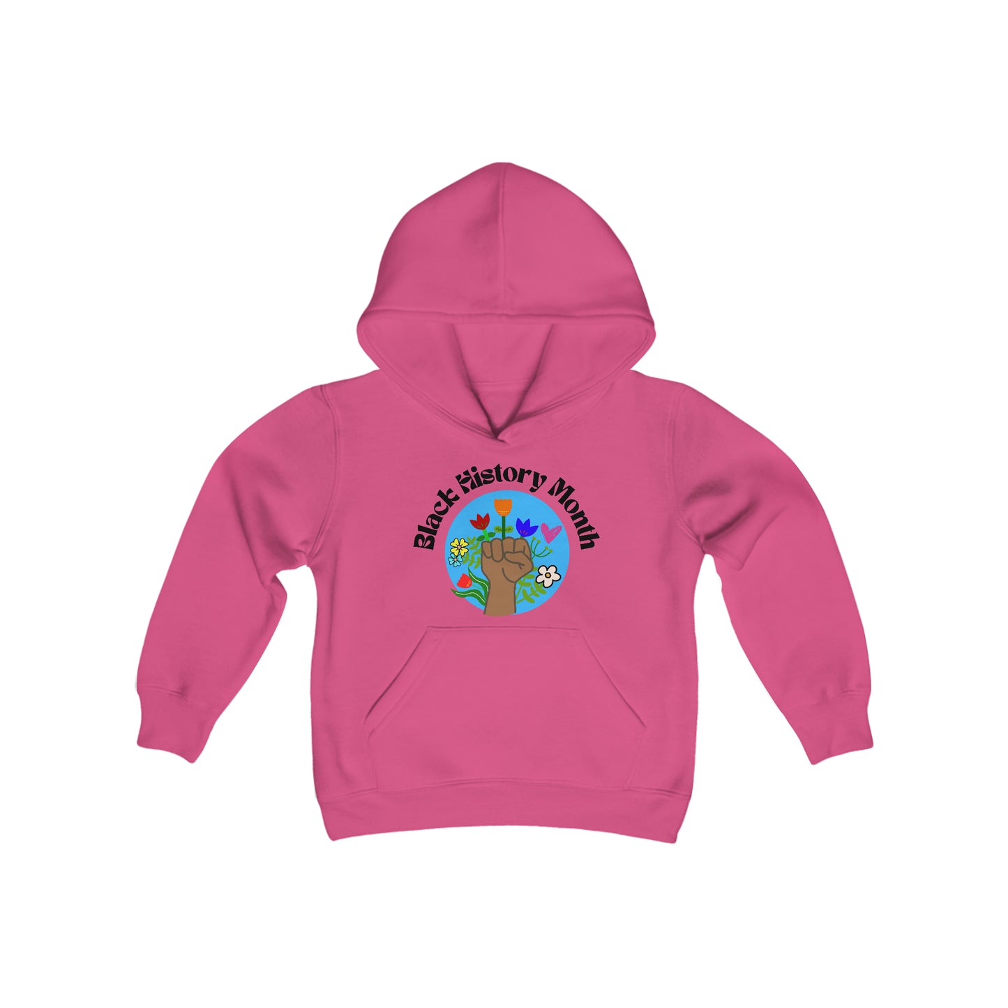 BHM Fist & Flowers Kids Hoodie