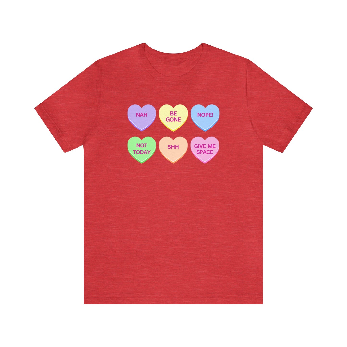 Funny Conversation Heart Unisex Jersey Short Sleeve Tee