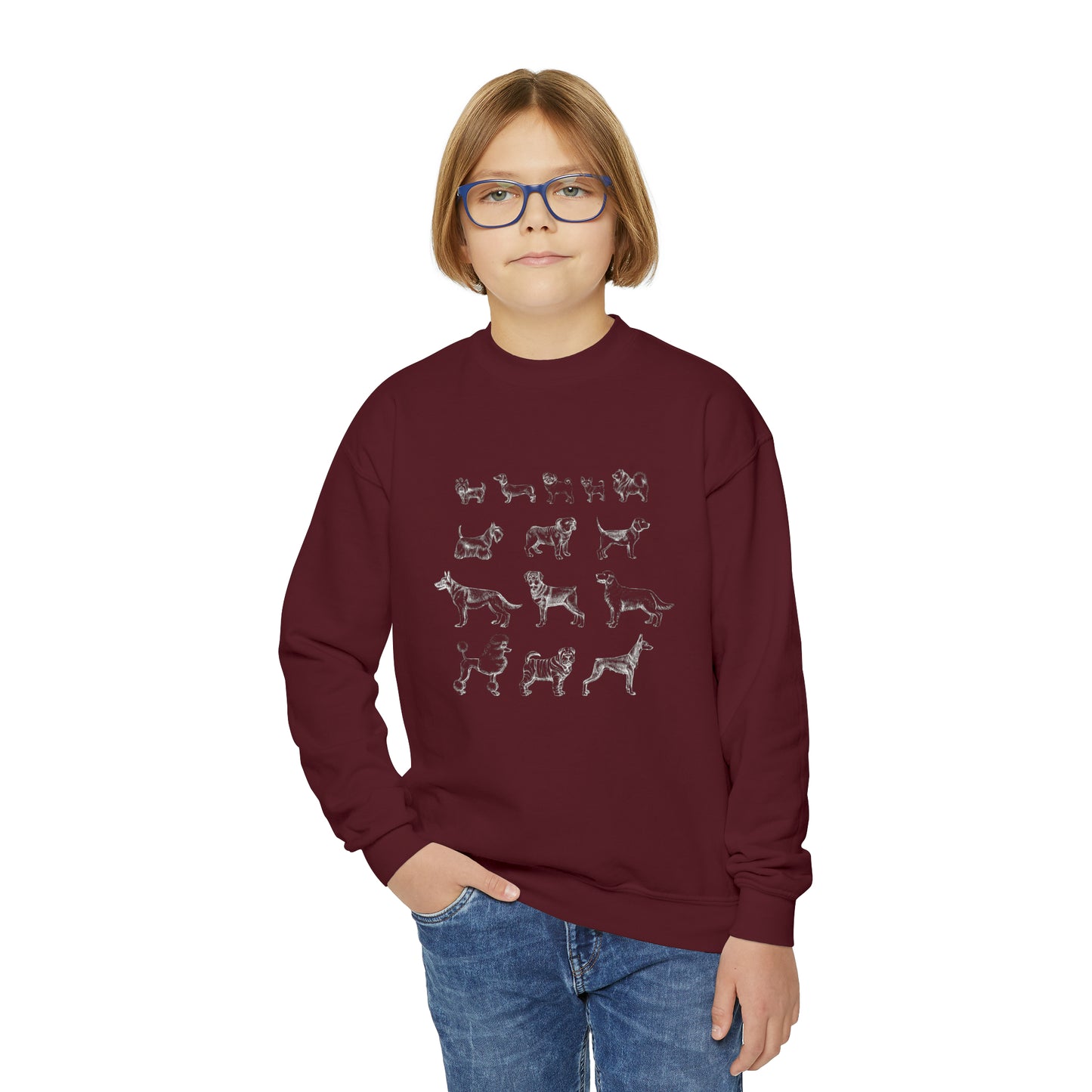 All The Dogs Youth Crewneck Sweatshirt