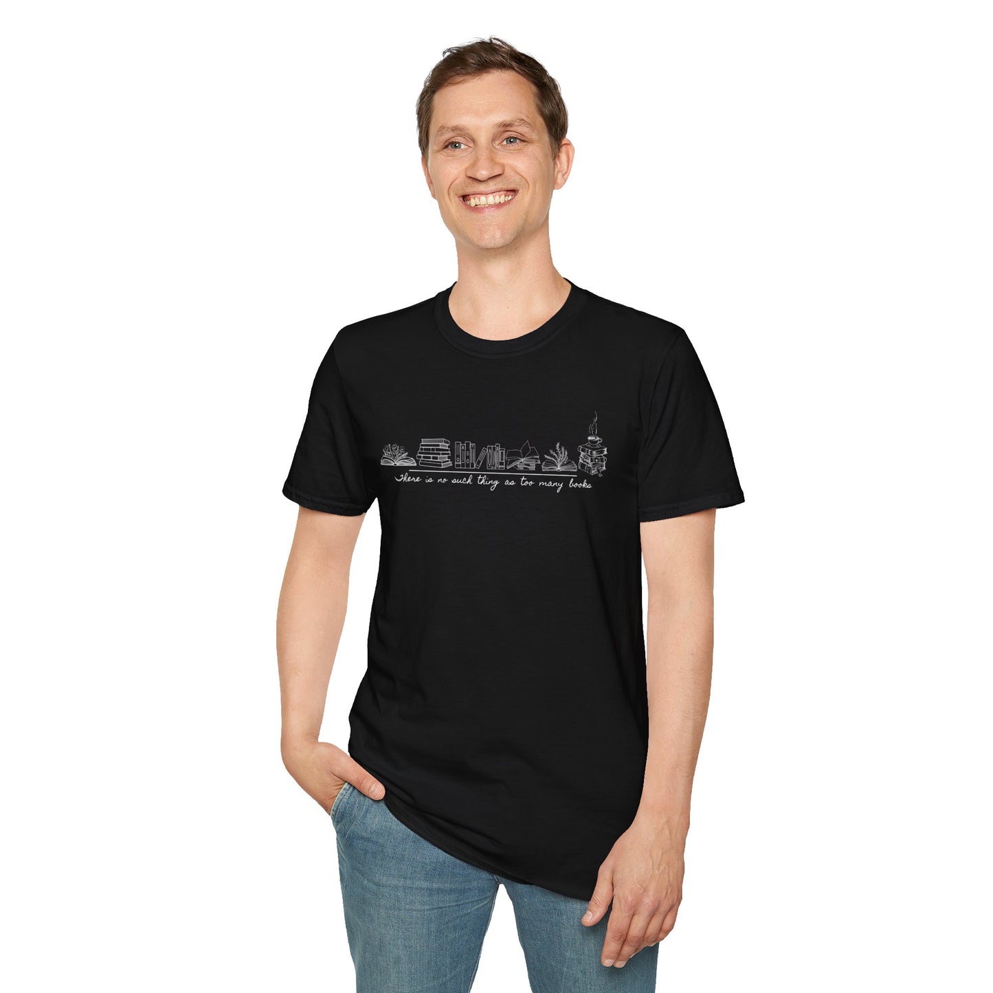 Too Many Books Unisex Softstyle T-Shirt