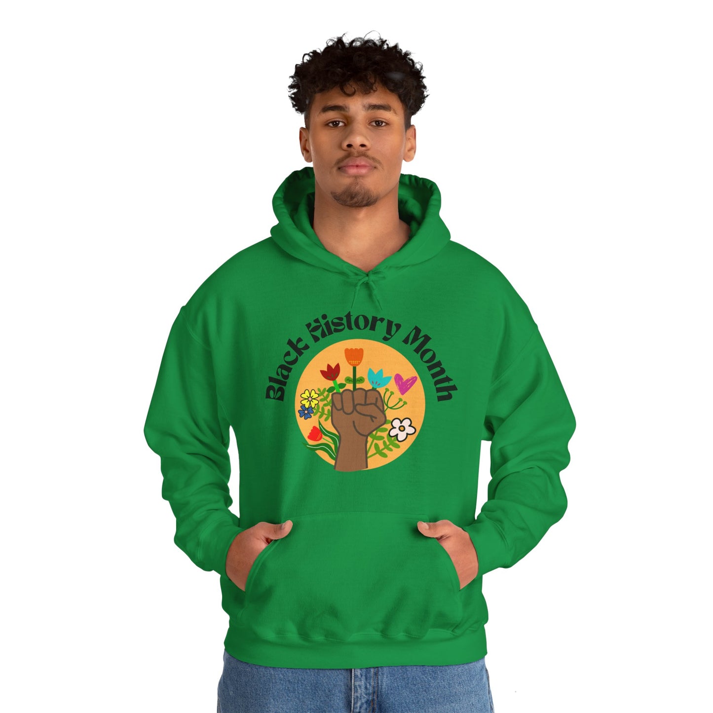 BHM Fist & Flowers Hooded Sweatshirt