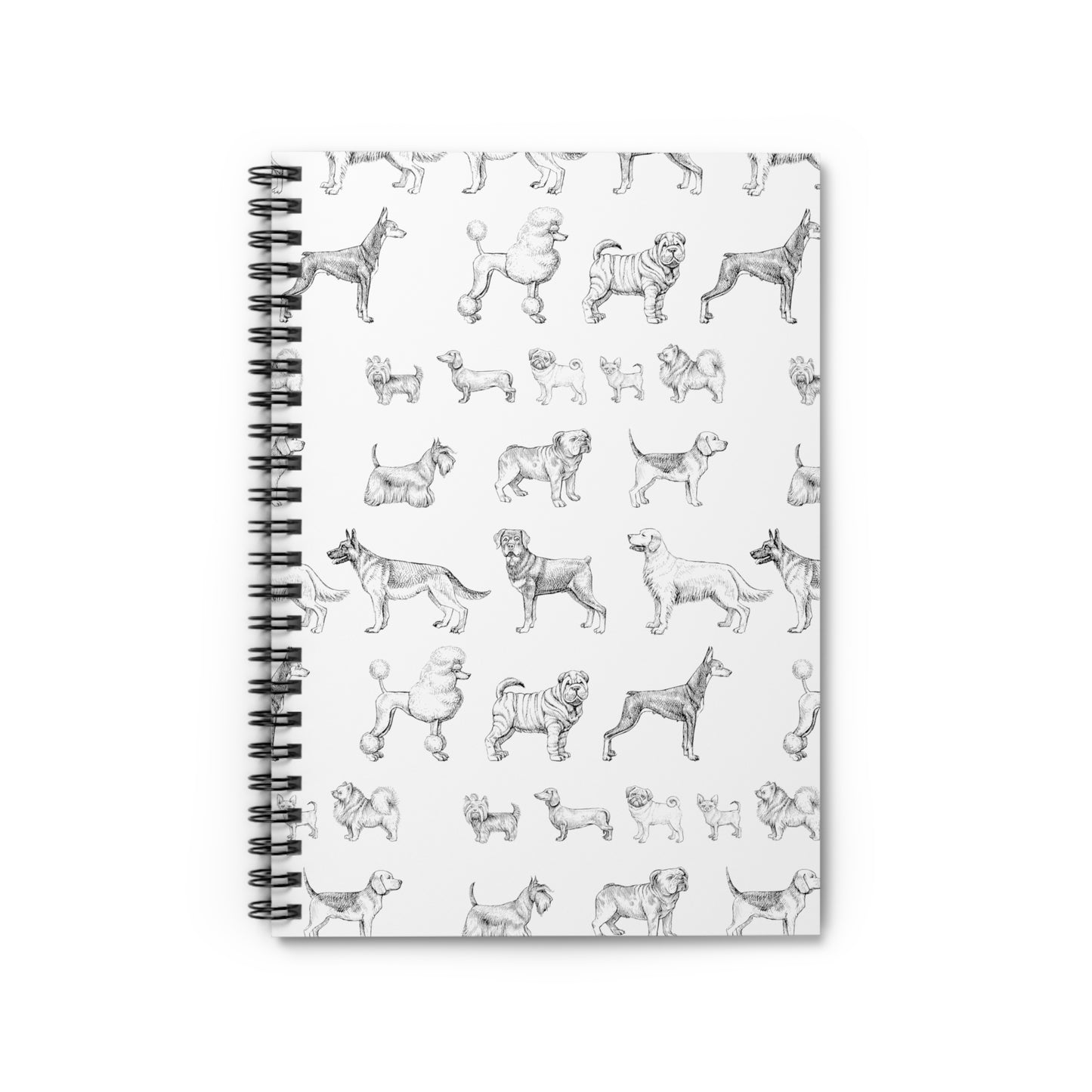 All The Dogs Spiral Notebook - Ruled Line