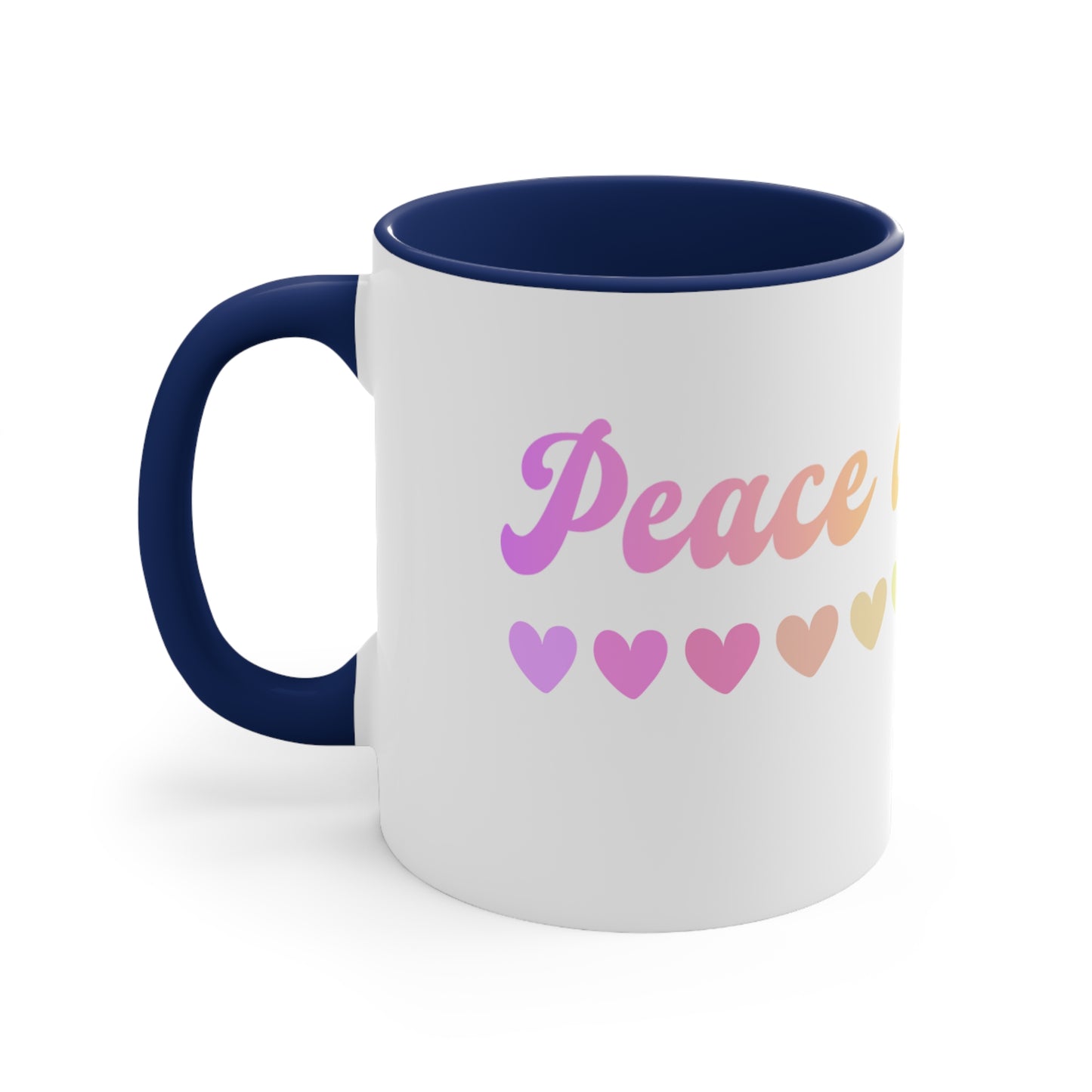 Peace and Love Coffee Mug, 11oz