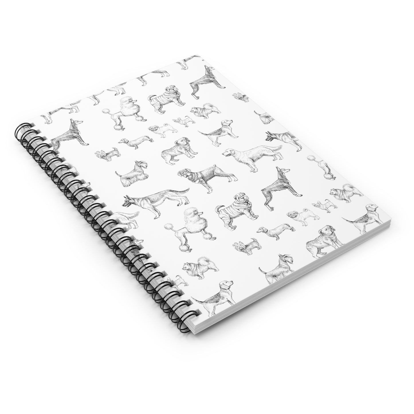 All The Dogs Spiral Notebook - Ruled Line