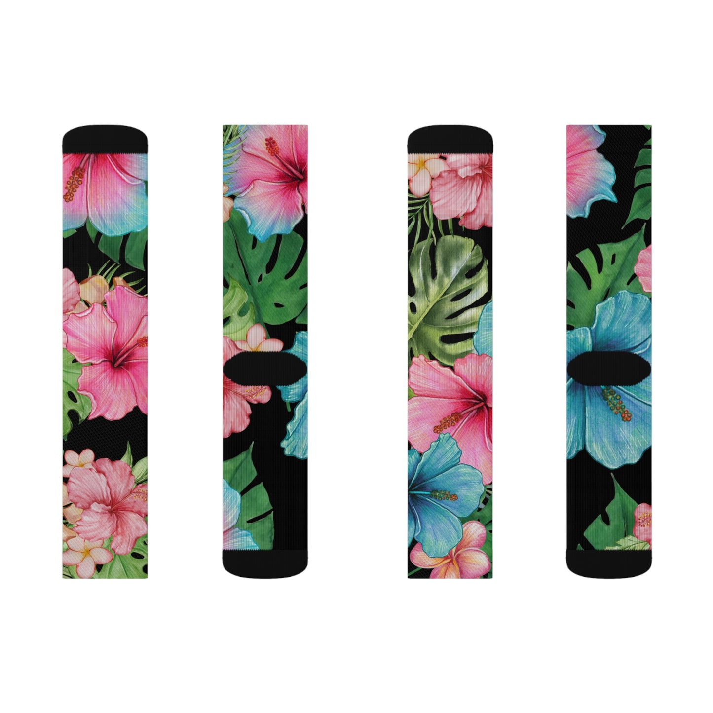 Hibiscus Sublimation Socks