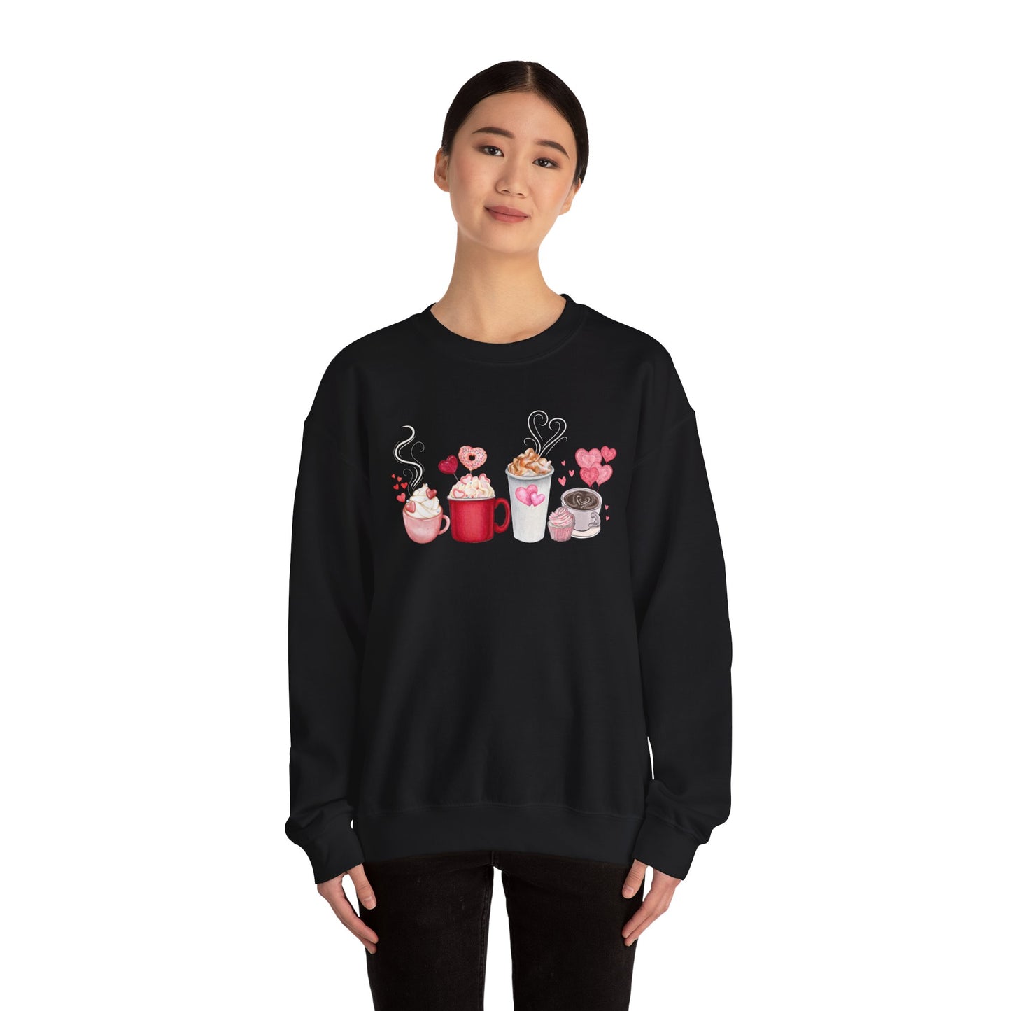 Valentines Coffee Crewneck Sweatshirt