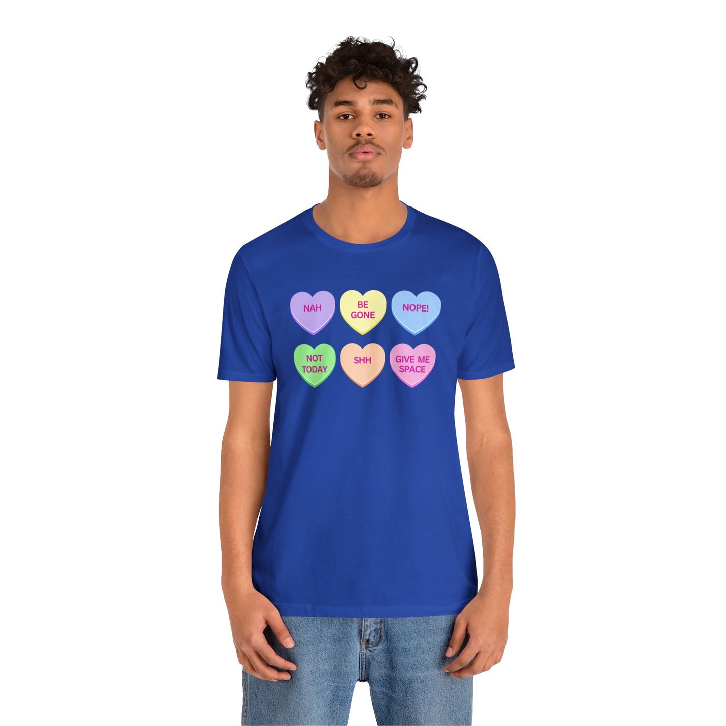 Funny Conversation Heart Unisex Jersey Short Sleeve Tee