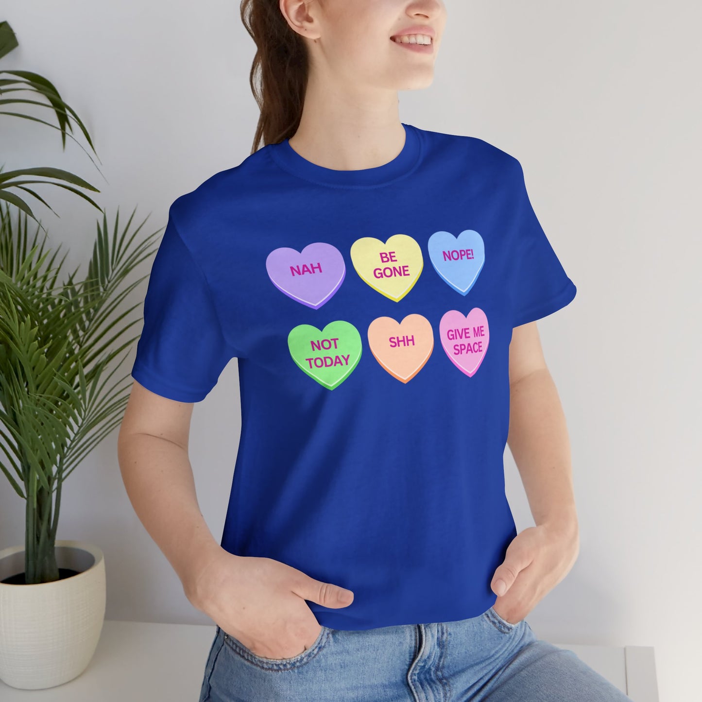 Funny Conversation Heart Unisex Jersey Short Sleeve Tee
