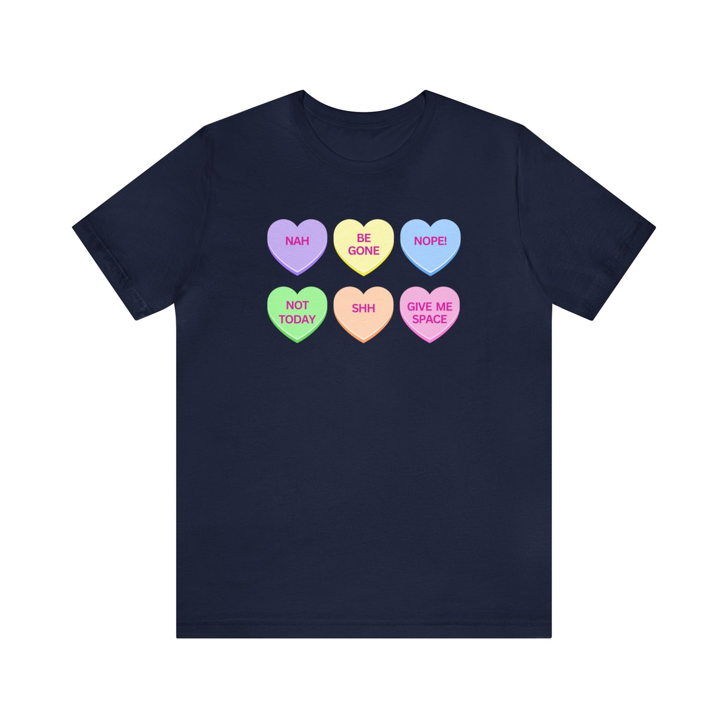 Funny Conversation Heart Unisex Jersey Short Sleeve Tee