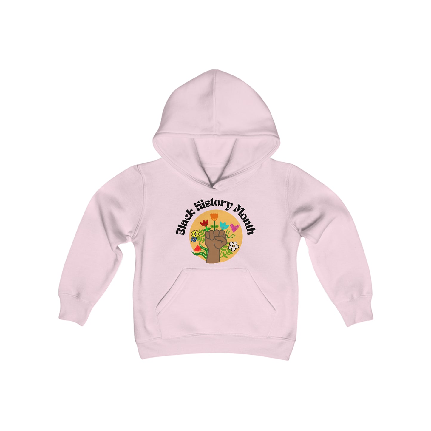 BHM Fist & Flowers Kids Hoodie