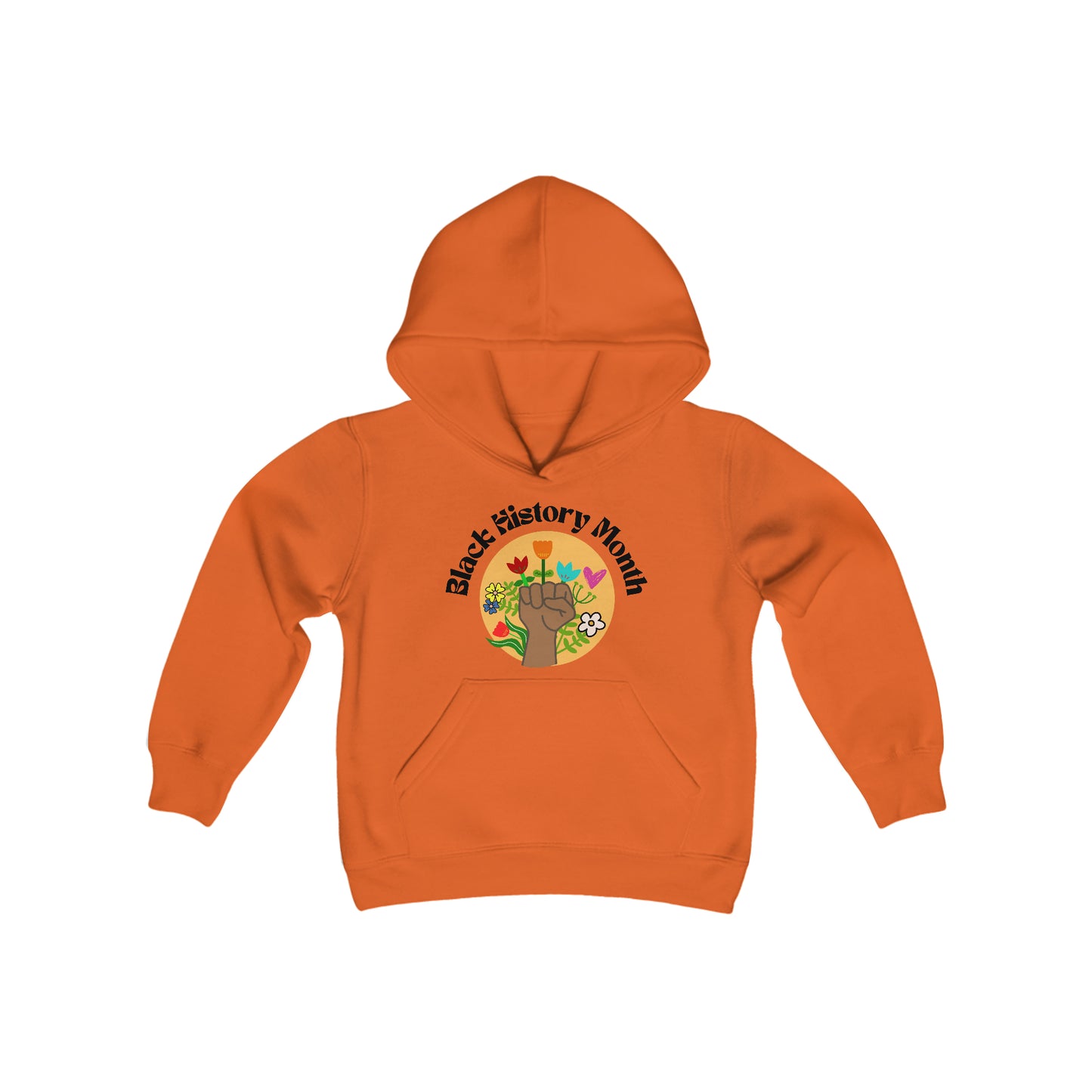 BHM Fist & Flowers Kids Hoodie