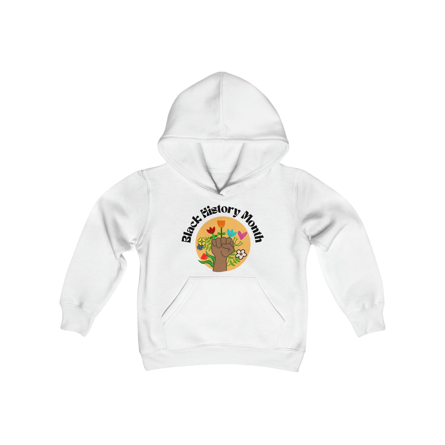 BHM Fist & Flowers Kids Hoodie