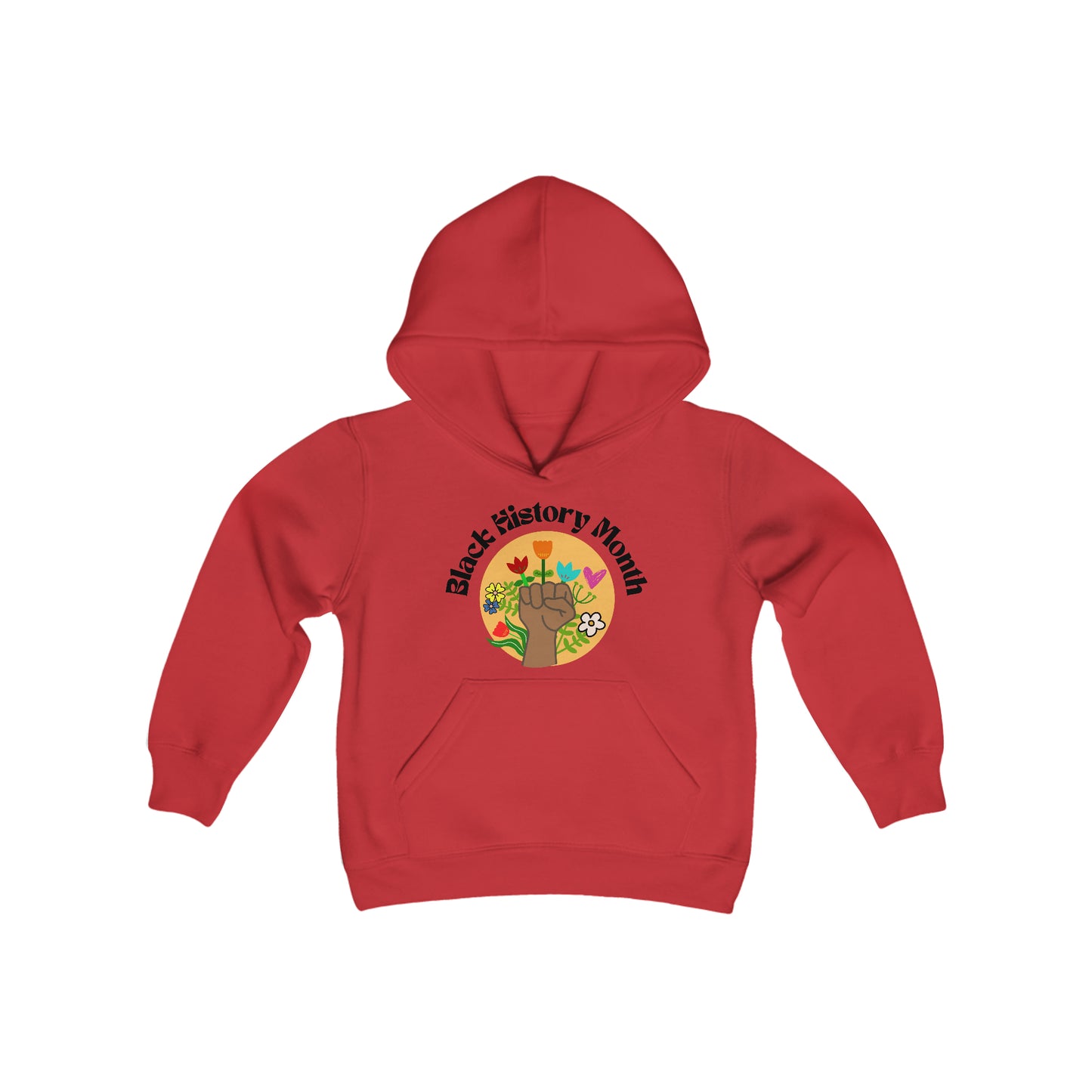 BHM Fist & Flowers Kids Hoodie