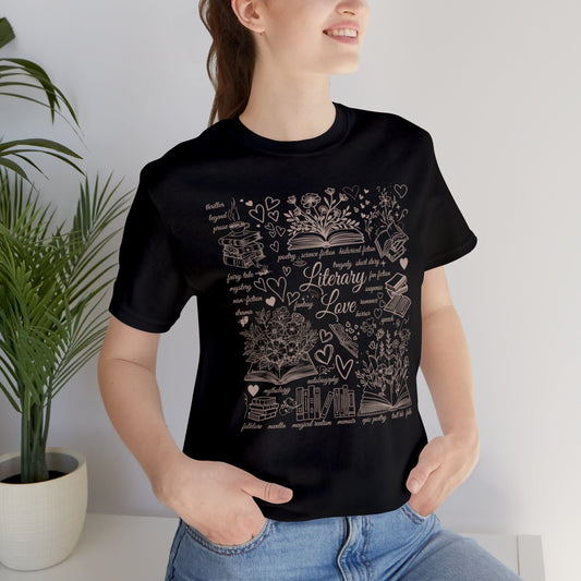 Literary Love Unisex Jersey Short Sleeve Tee