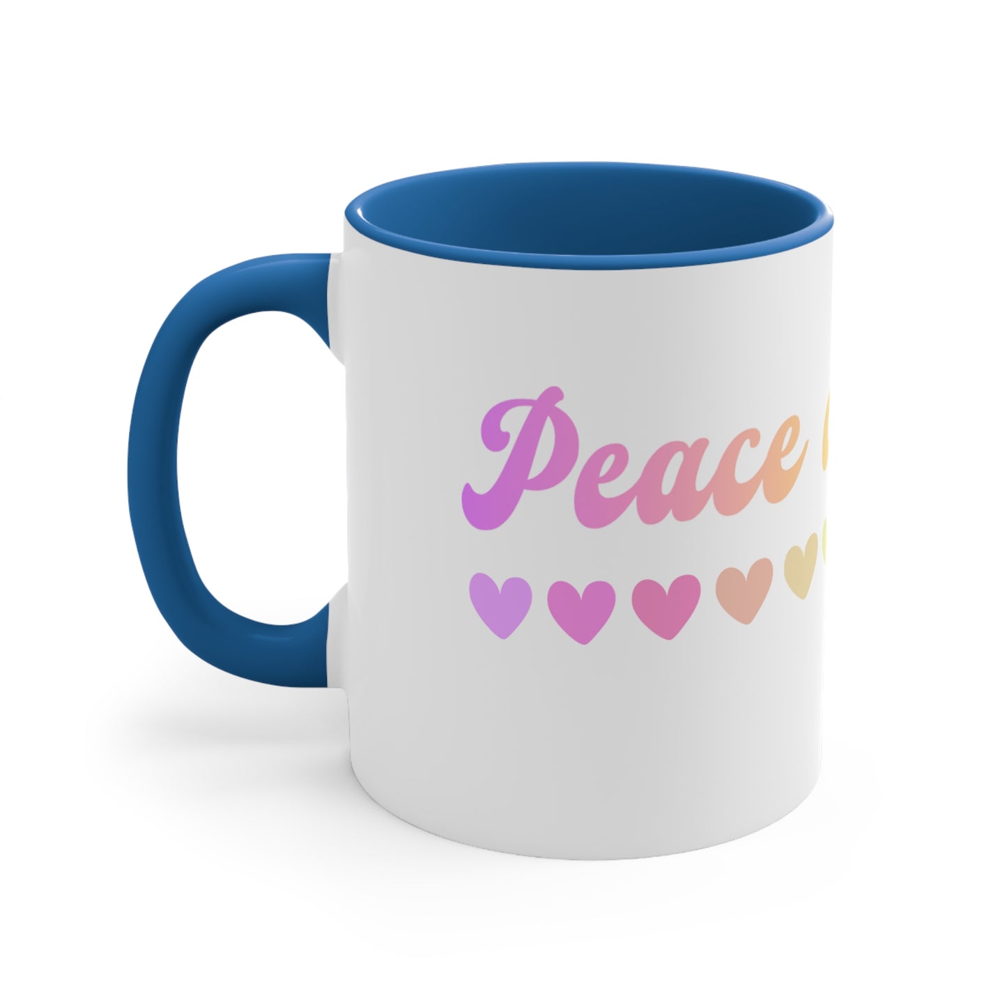 Peace and Love Coffee Mug, 11oz