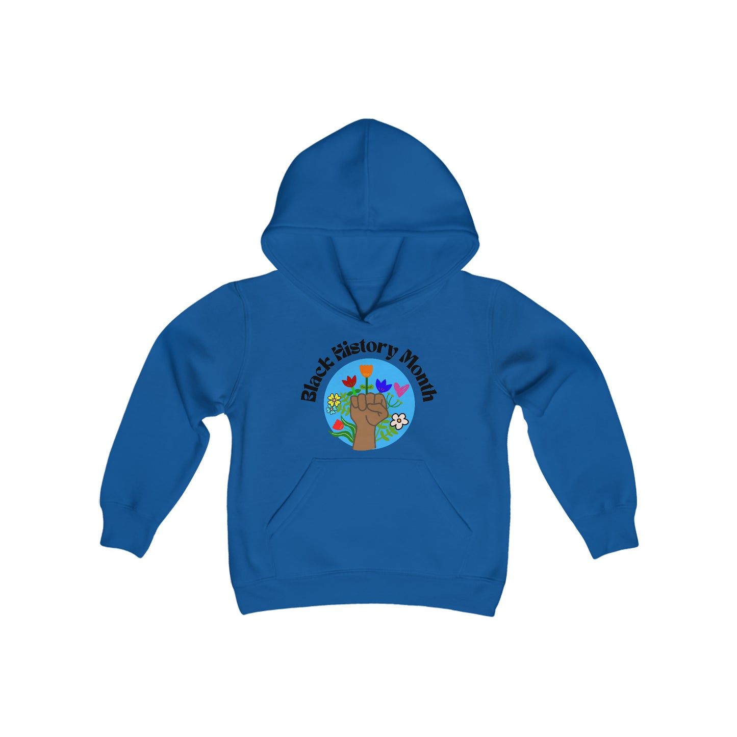 BHM Fist & Flowers Kids Hoodie