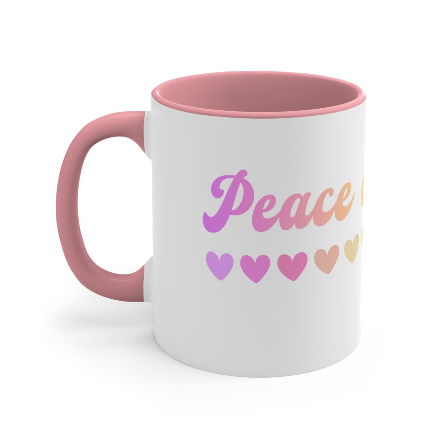 Peace and Love Coffee Mug, 11oz