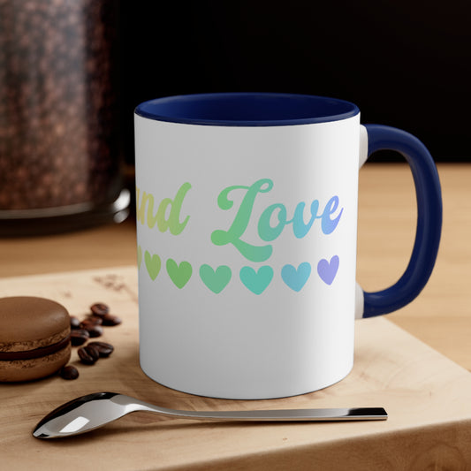 Peace and Love Coffee Mug, 11oz